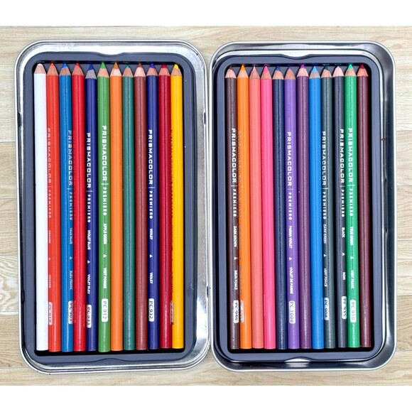 Prismacolor Premier Colored Pencils Artist Quality Rich Thick Color 24 Piece EUC - Picture 5 of 10